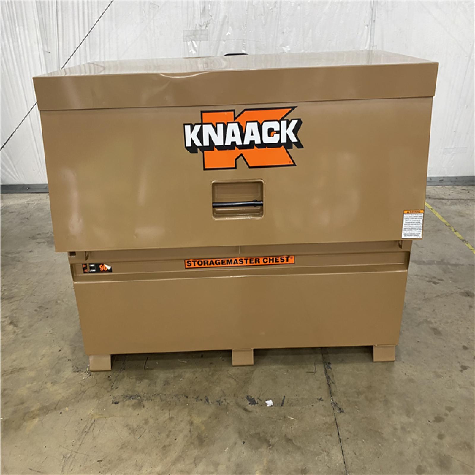 Houston Location - AS-IS Knaack 49in. W x 30in. L x 60in.Steel Jobsite Storage Piano Box