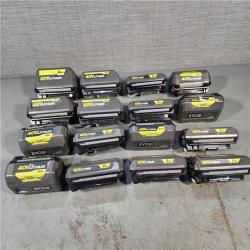 HOUSTON LOCATION - AS-IS RYOBI BATTERY PACK QTY - 16