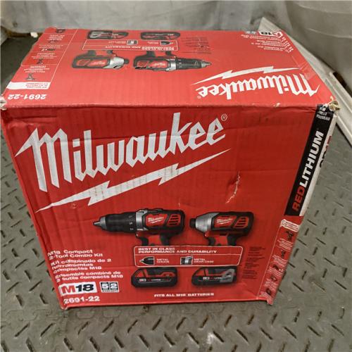 Houston location AS-IS Milwaukee Electric Tools 2691-22 MILWAUKEE M18 COMBO KITS LIKE NEW