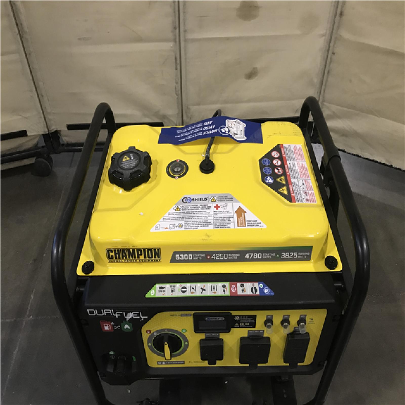 California AS-IS Champion Power Equipment 5300/4250-Watt Recoil Start ...