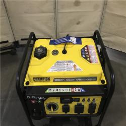 California AS-IS Champion Power Equipment 5300/4250-Watt Recoil Start Gasoline and Propane Dual Fuel Powered Portable Generator with CO Shield