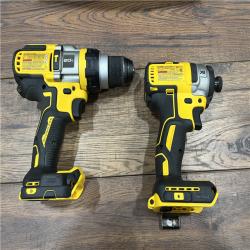 AS-IS DEWALT 20V MAX Cordless Brushless Hammer Drill/Driver 2 Tool Combo Kit with FLEXVOLT ADVANTAGE