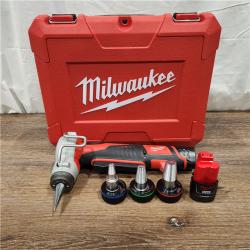 AS-IS M12 12-Volt Lithium-Ion Cordless PEX Expansion Tool Kit with (2) 1.5 Ah Batteries, (3) Expansion Heads and Hard Case