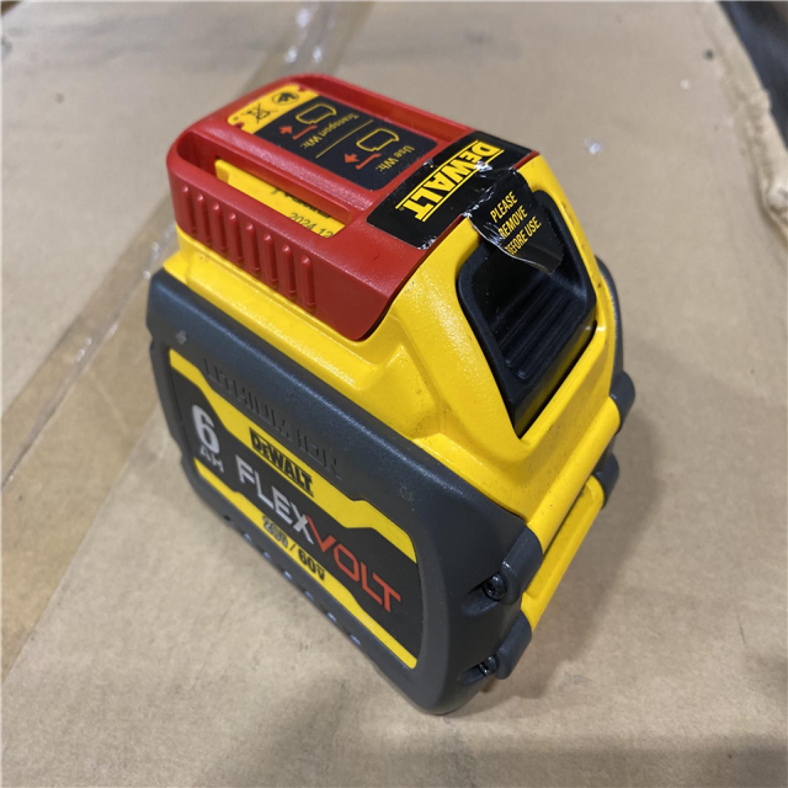 LIKE NEW! - DEWALT FLEXVOLT 20V/60V MAX Lithium-Ion 6.0Ah Battery Pack