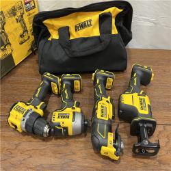 AS-ISDeWalt 20V MAX ATOMIC Cordless Brushless 4 Tool Combo Kit