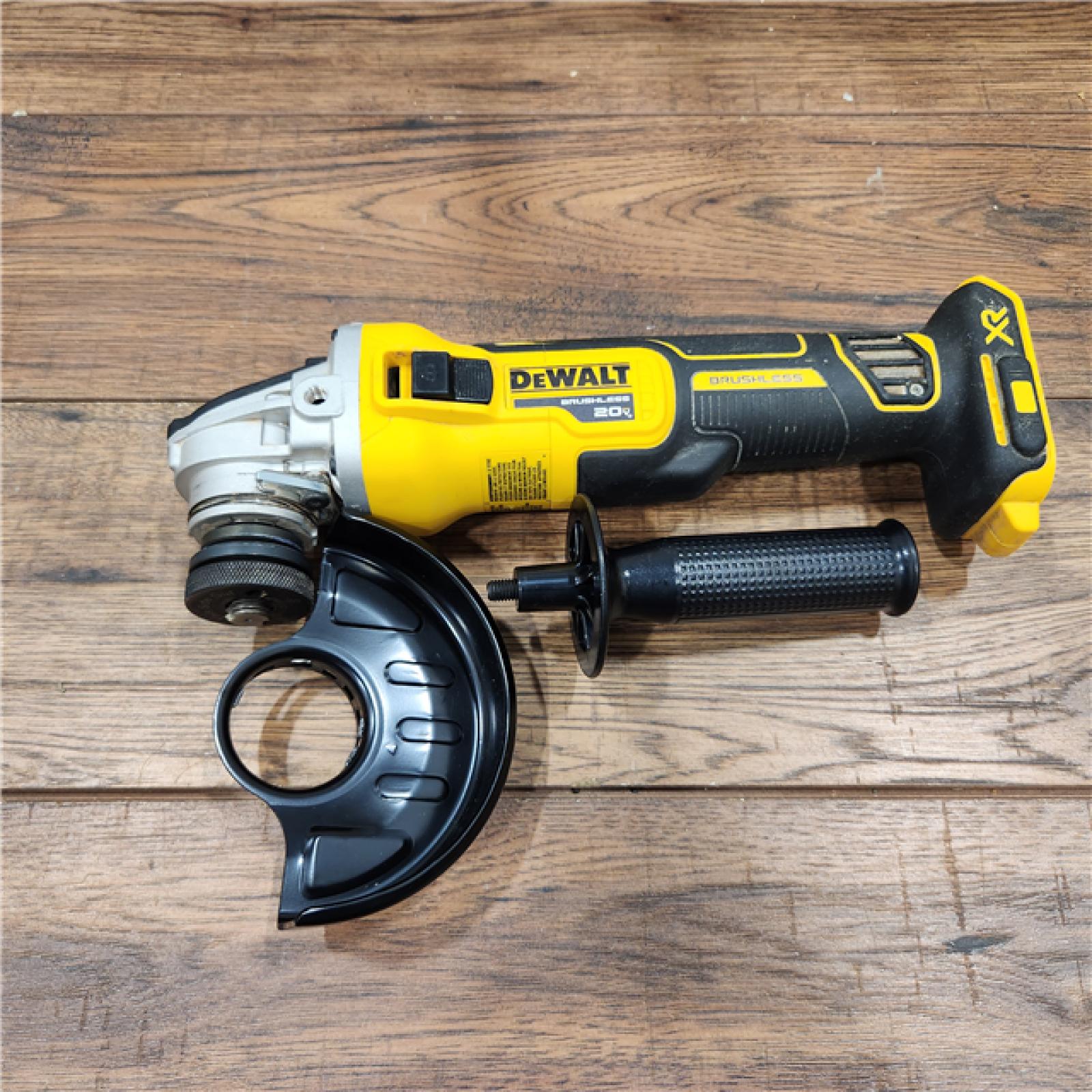 AS-IS DeWalt 20V MAX XR Cordless Brushless 4.5 in. Slide Switch Small Angle Grinder with Kickback Brake (Tool Only)