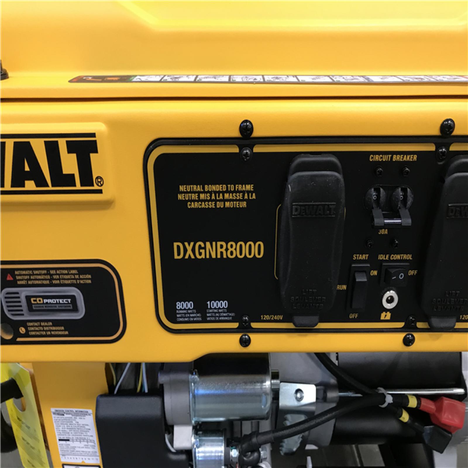 California AS IS DEWALT 8 000 Watt Gasoline Powered Electric Start