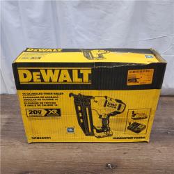 AS-IS DeWalt DCN660D1 20V 16 Gauge Cordless Angled Finish Nailer Kit W/ 2Ah Battery