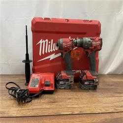 AS-IS MILWAUKEE  M18 FUEL 18V Lithium-Ion Brushless Cordless Hammer Drill and Impact Driver Combo Kit (2-Tool)