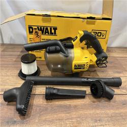 AS IS DEWALT 20V Lithium-Ion Cordless Dry Hand Vacuum kit  (Tool Only)