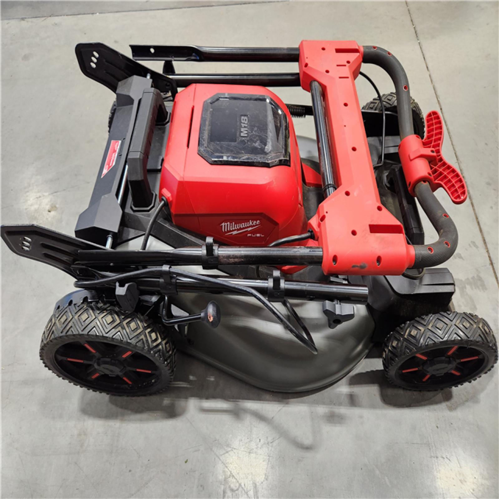 As Is Milwaukee M18 Fuel Brushless Cordless 21 In Walk Behind Dual Battery Self Propelled Mower Kit 3512