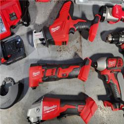 HOUSTON LOCATION - AS-IS M18 18-Volt Lithium-Ion Cordless Combo Kit (9-Tool) with (2) Batteries, Charger, and Tool Bag