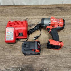 AS-IS M18 FUEL 18V Lithium-Ion Brushless Cordless 1/2 in. Impact Wrench W/Friction Ring Kit W/One 5.0 Ah Battery and Bag