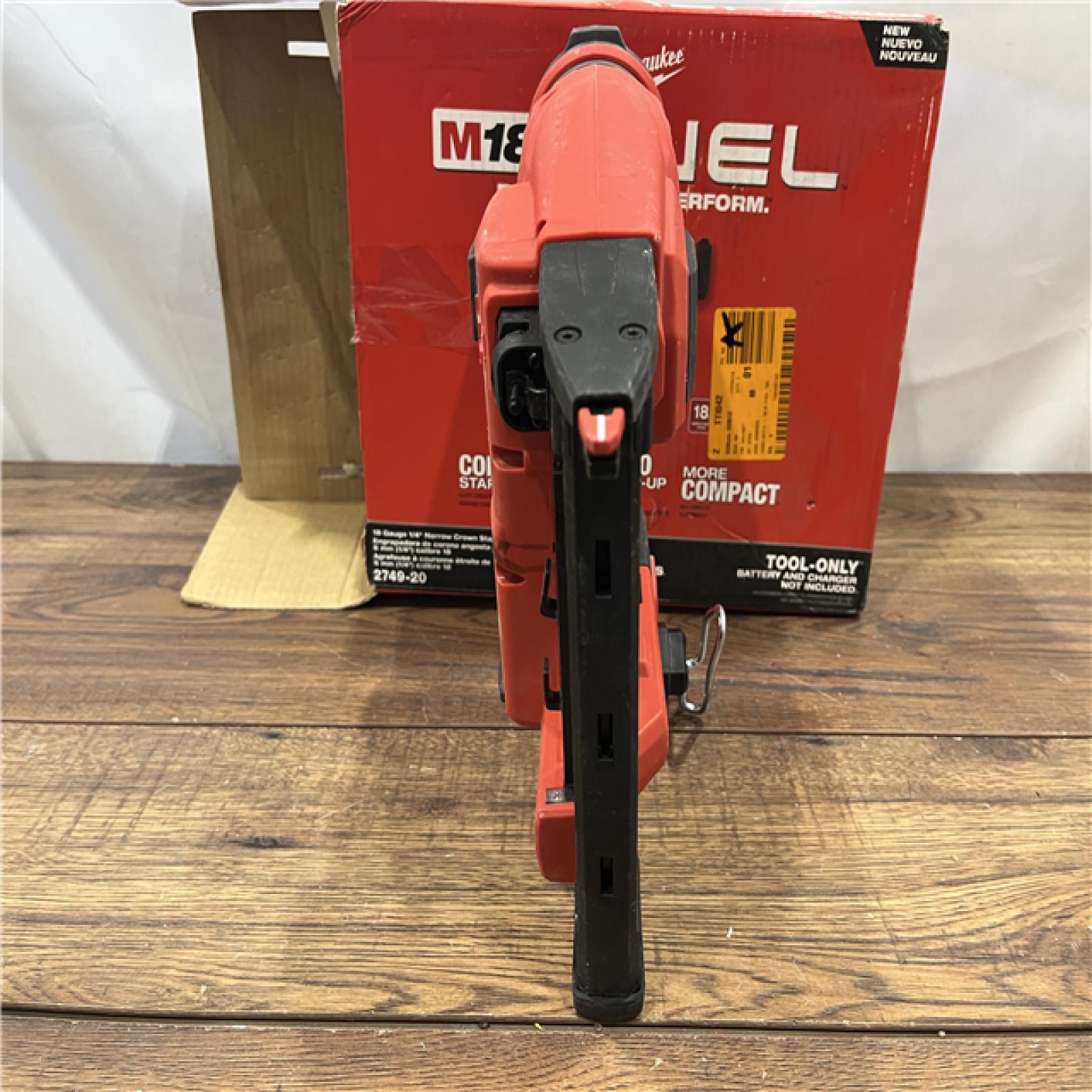 AS IS M18 FUEL 18-Volt Lithium-Ion Brushless Cordless 18-Gauge 1/4 in. Narrow Crown Stapler (Tool-Only)