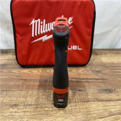 AS IS Milwaukee M12 FUEL 12V Lithium-Ion Brushless Cordless 4-in-1 Installation 3/8 in. Drill Driver Kit with 4-Tool Heads