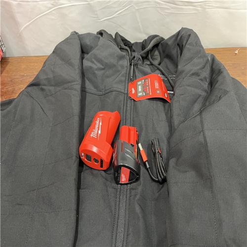 AS-ISMilwaukee M12 Heated AXIS Hooded Jacket - Black  Size XL