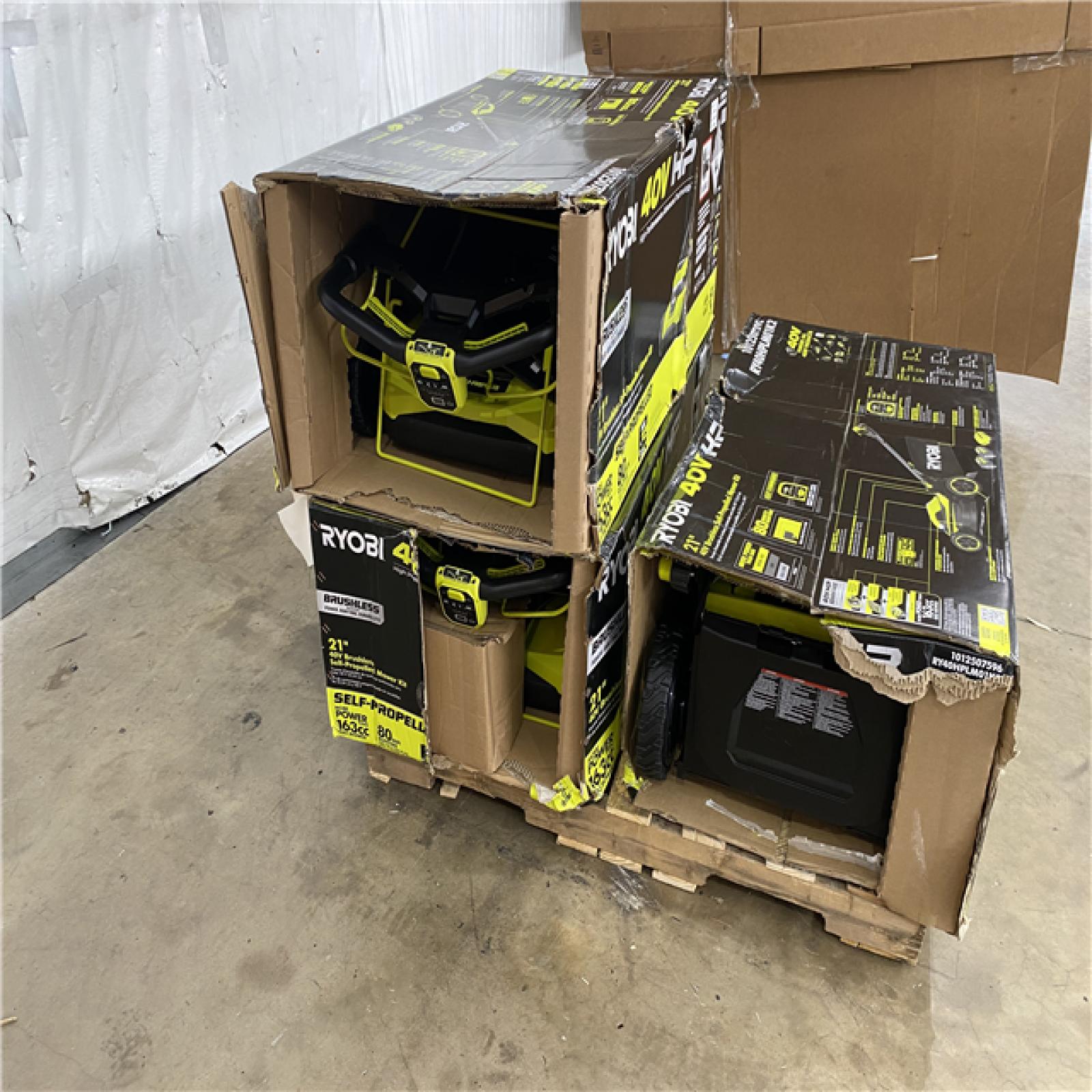 Houston Location AS IS - Ryobi 21in, 40v Self Propelled Mower Kit