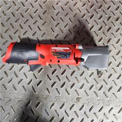 HOUSTON LOCATION - AS-IS Milwaukee 2564-20 M12 FUEL 12-Volt Lithium-Ion Brushless Cordless 3/8 in. Right Angle Impact Wrench (TOOL ONLY)