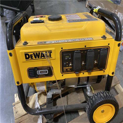 DALLAS LOCATION - AS-IS DEWALT 4000-Watt Manual Start Gas-Powered Portable Generator with Premium Engine, Covered Outlets and CO Protect