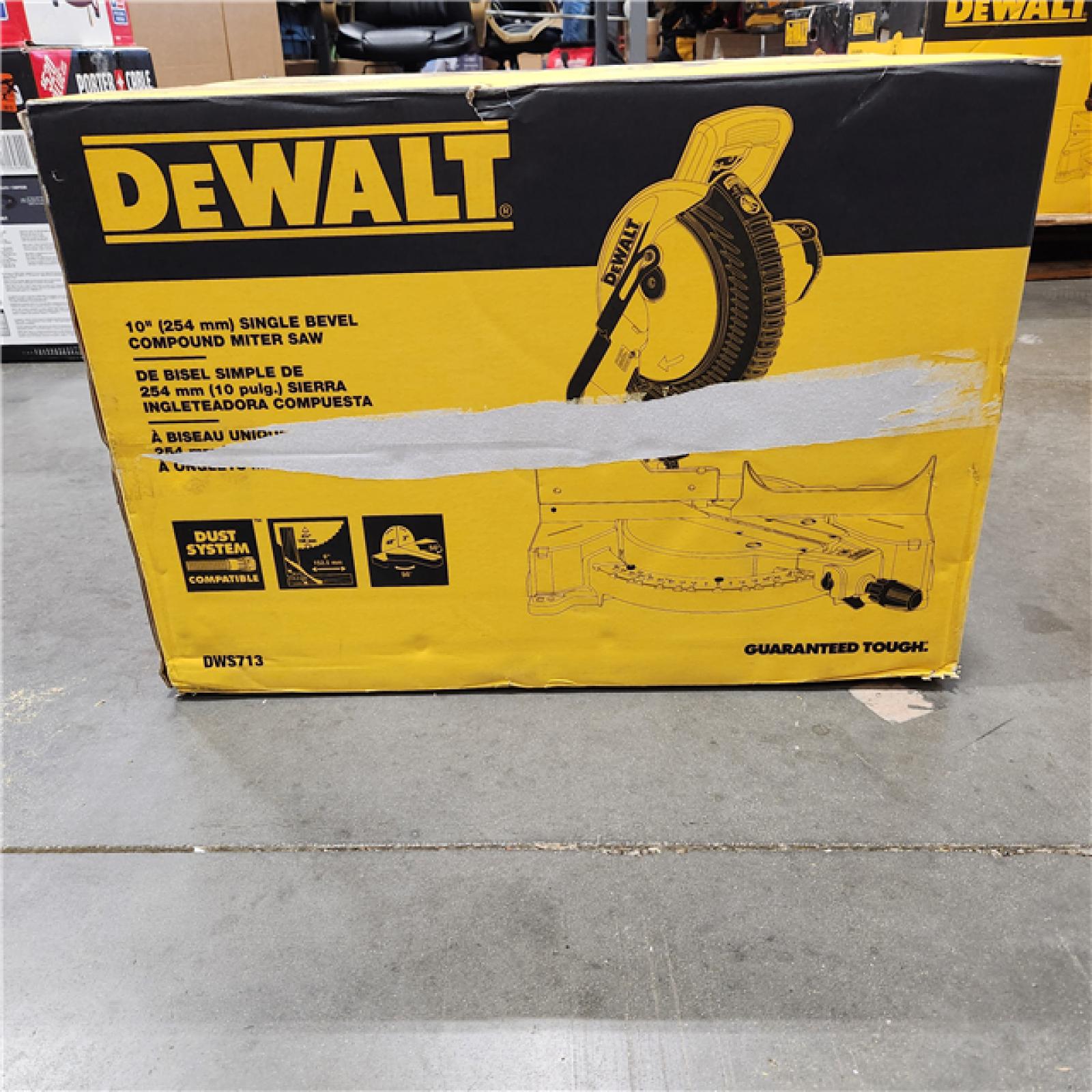 AS-IS DeWalt 15 Amps Corded 10 in. Single Bevel Compound Miter Saw