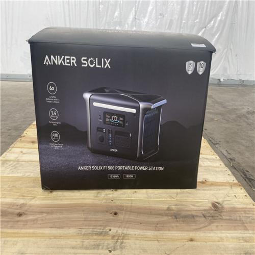 Houston Location - AS-IS Anker Solix F1500 Portable Power Station 1800w