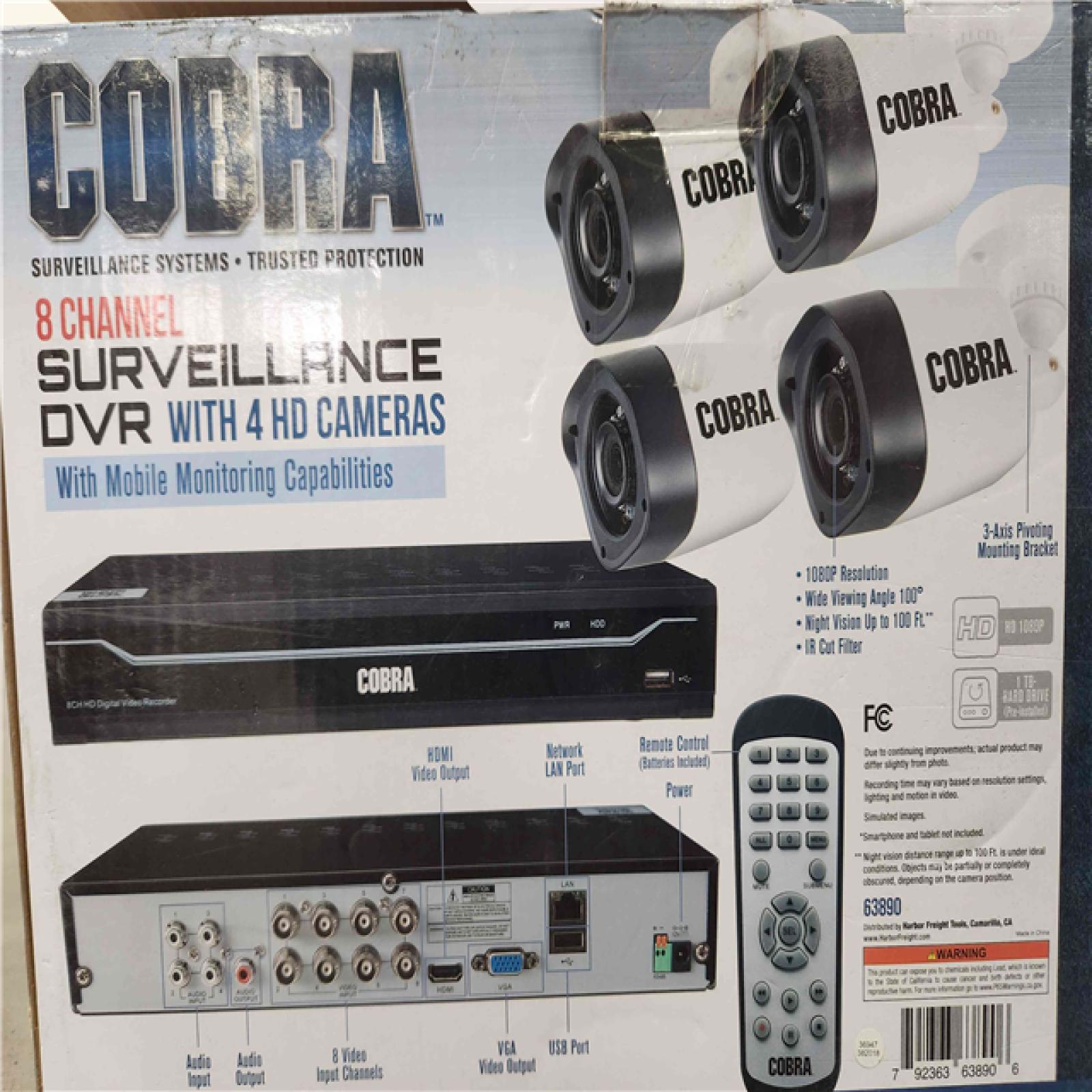 Cobra 8 best sale channel surveillance system