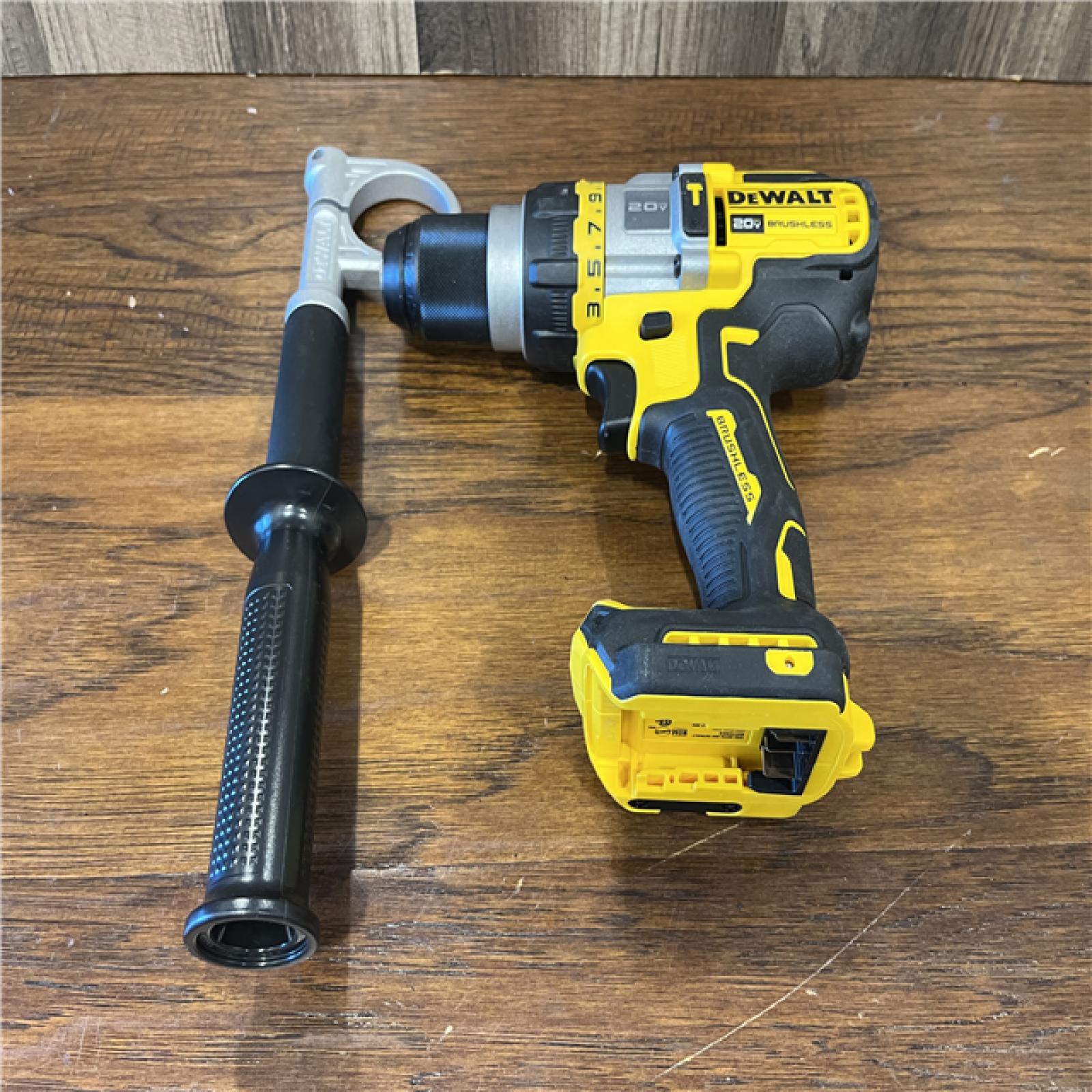 AS-IS DEWALT 20V MAX Brushless Cordless 1/2 in. Hammer Drill/Driver with FLEXVOLT ADVANTAGE (Tool Only)