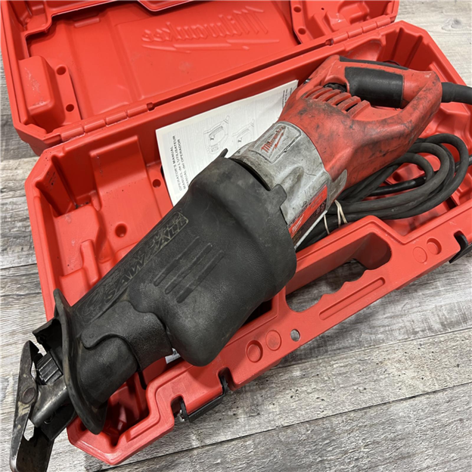 AS-IS MILWAUKEE 15 Amp 1-1/4 in. Stroke Orbital SUPER SAWZALL Reciprocating Saw with Hard Case