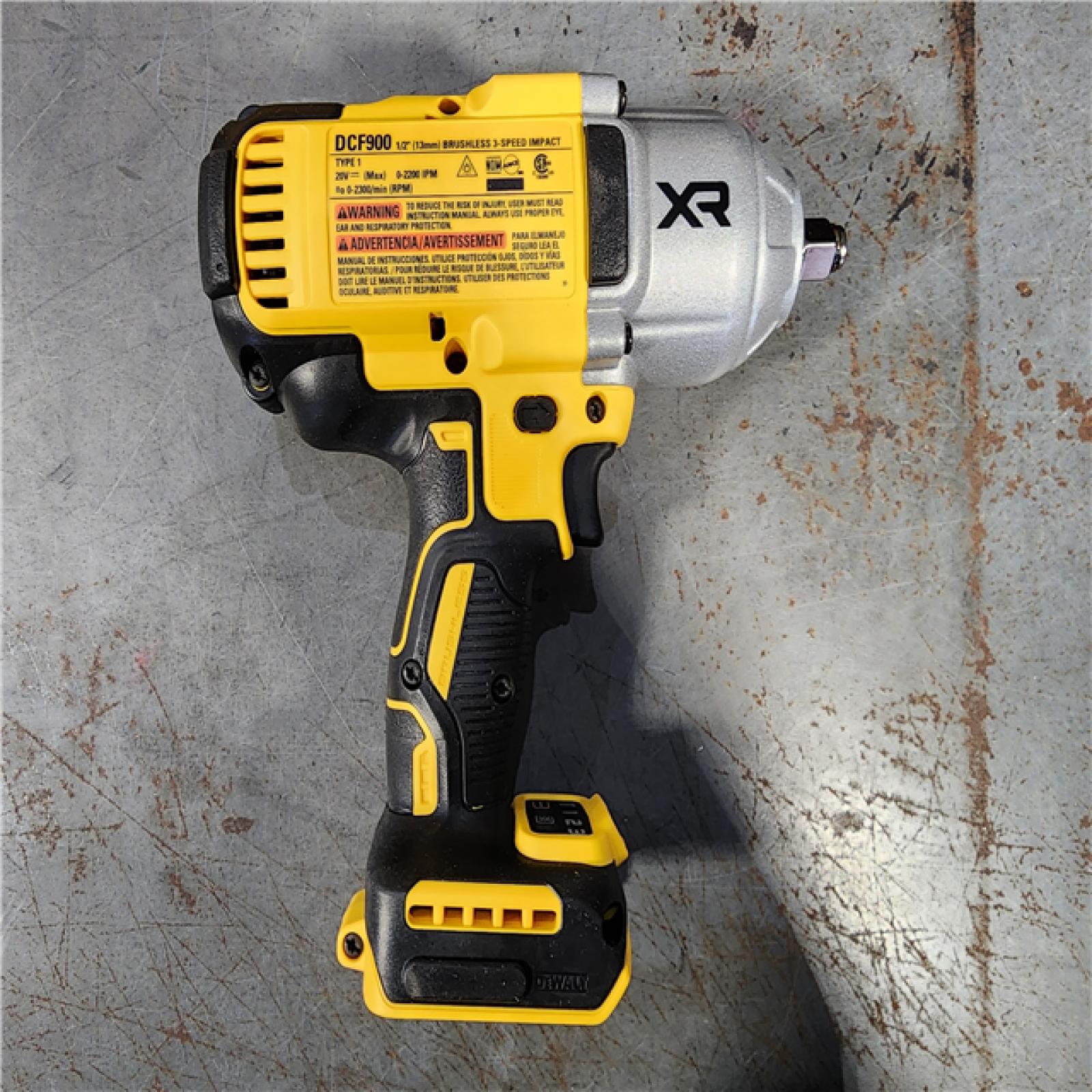 HOUSTON LOCATION - AS-IS DEWALT 20V MAX* XR 1/2  High Torque Impact Wrench with Hog Ring Anvil