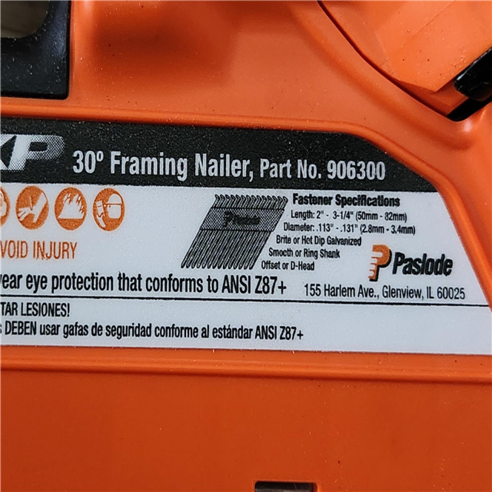 Phoenix Location NEW Paslode CFN325XP Lithium-Ion Battery 30° Cordless Framing Nailer