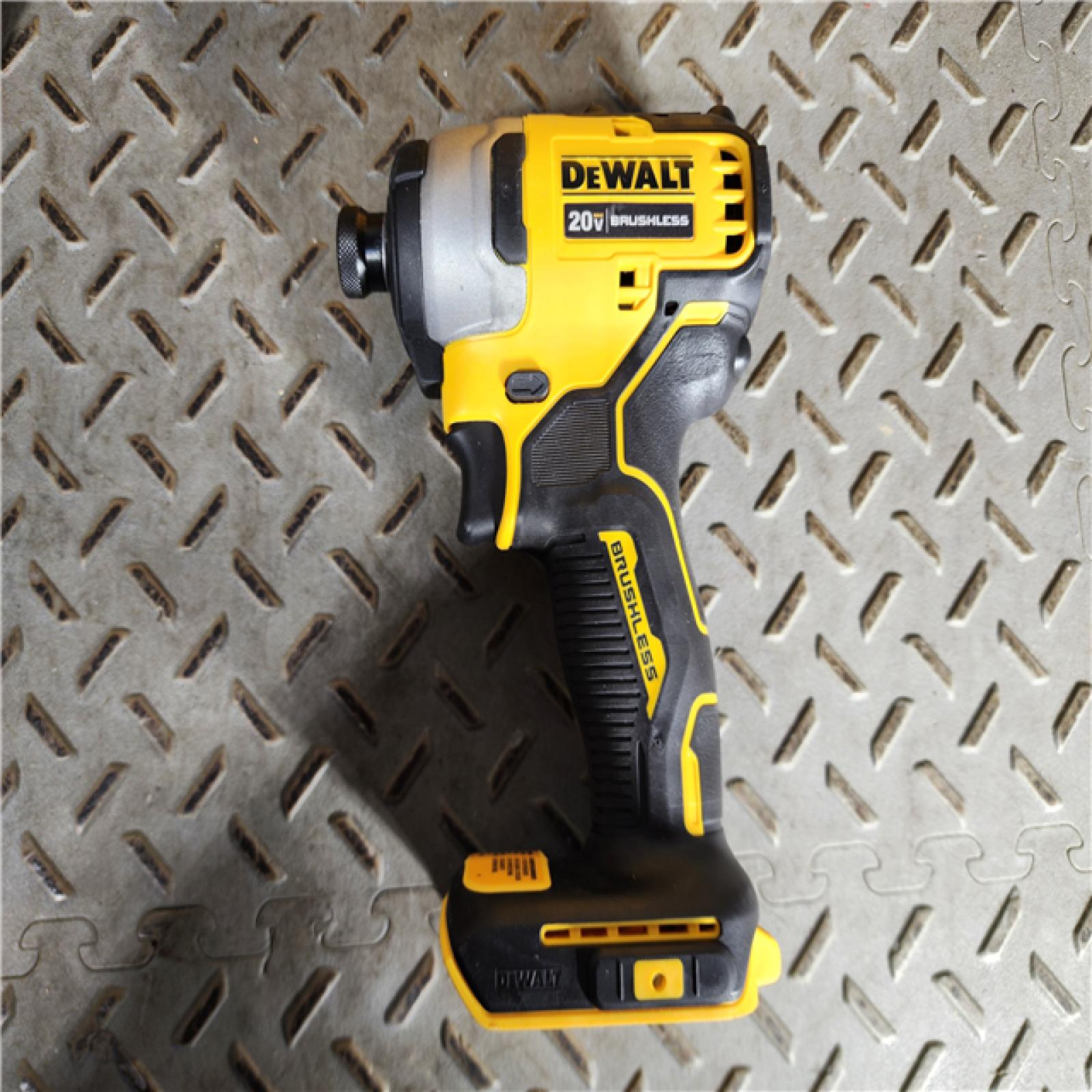 HOUSTON LOCATION - AS-IS (APPEARS LIKE NEW) DEWALT ATOMIC 20V MAX* Brushless Cordless Compact 1/4 in. Impact Driver Kit