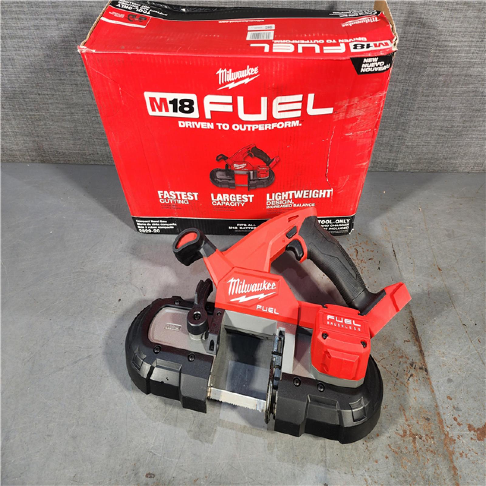 HOUSTON LOCATION - AS-IS Milwaukee M18 Fuel 3-1/4  18V Brushless Compact Band Saw 2829-20 (Bare Tool)