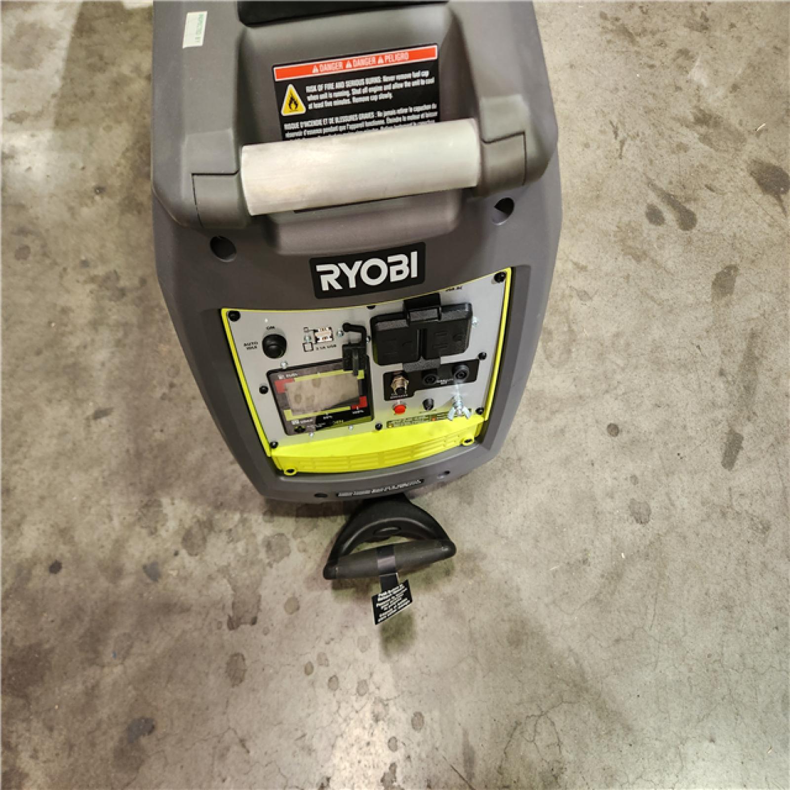 California AS-IS Ryobi 2 300-Watt Recoil Start Bluetooth Super Quiet Gasoline Powered Digital Inverter Generator with CO Shutdown Sensor