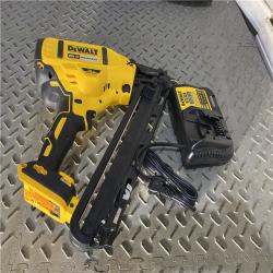 Houston location AS-IS DEWALT 20V MAX XR 15 Ga. Cordless 34 Deg Nailer 20 V