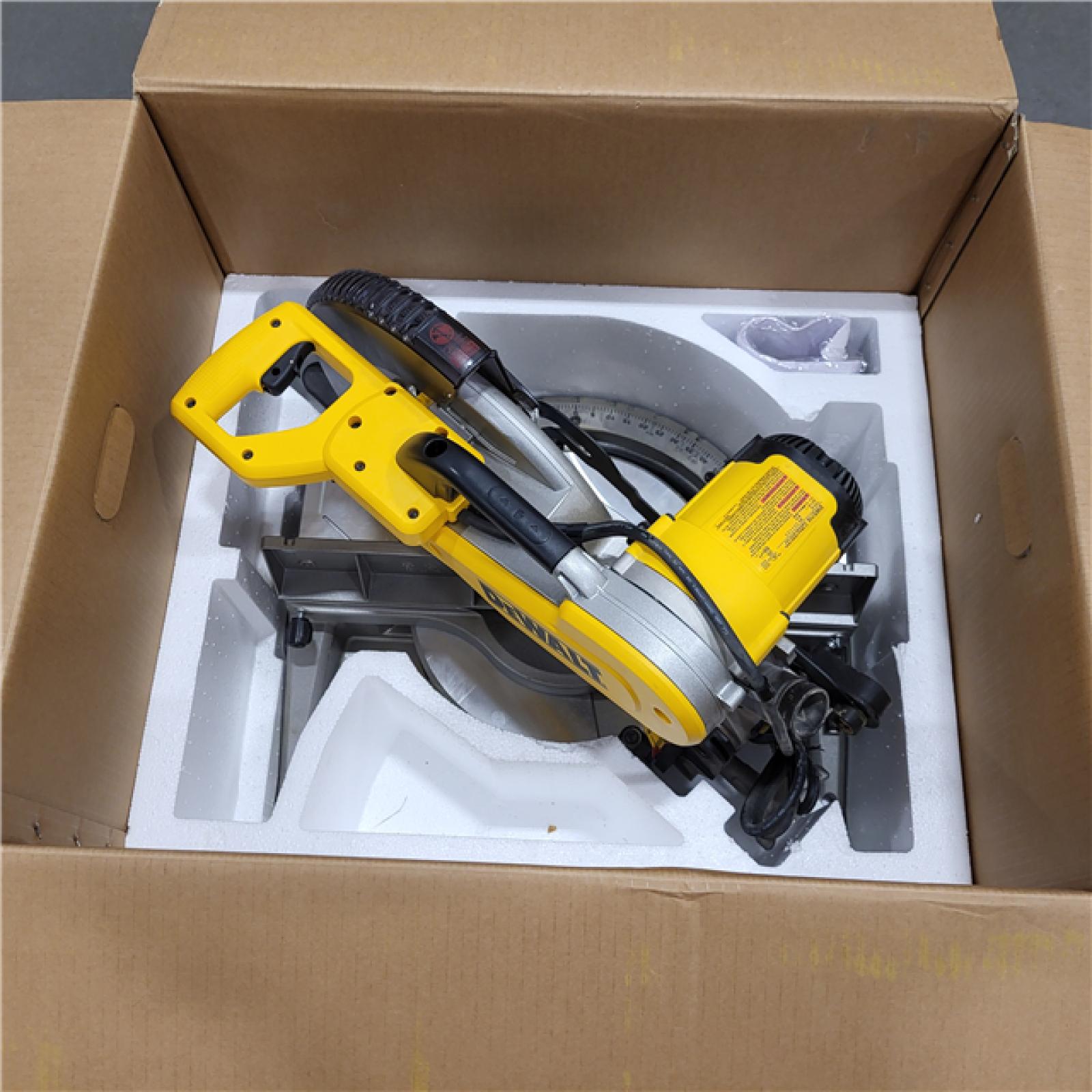 AS-IS DeWalt 15 Amp Corded 12 in. Compound Double Bevel Miter Saw