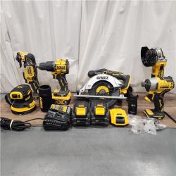 AS IS Dewalt 20-Volt MAX ToughSystem Lithium-Ion 6-Tool Cordless Combo Kit