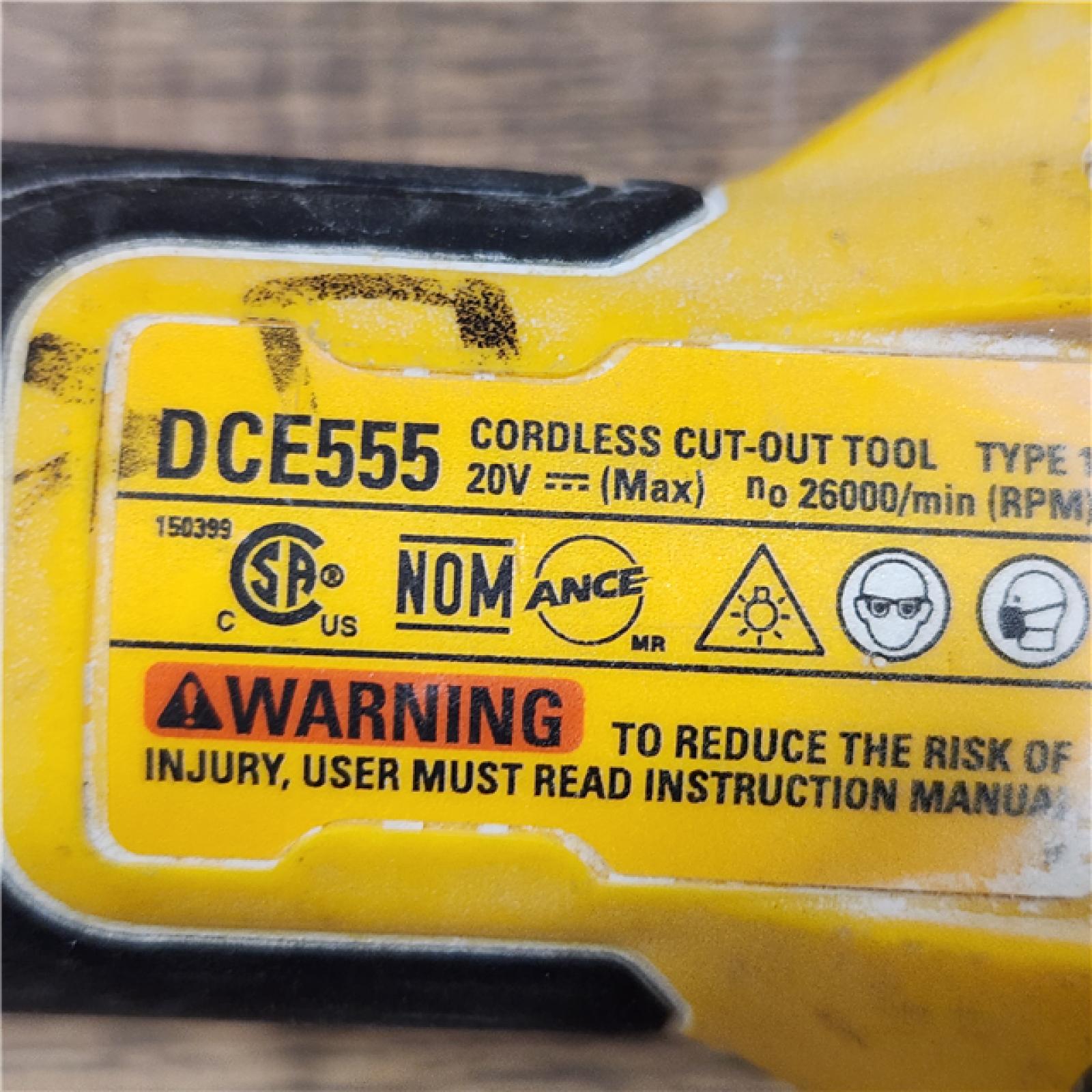 AS-IS DeWalt DCE555B 20V Cordless Rotary Drywall Cut-Out Tool (Tool Only)