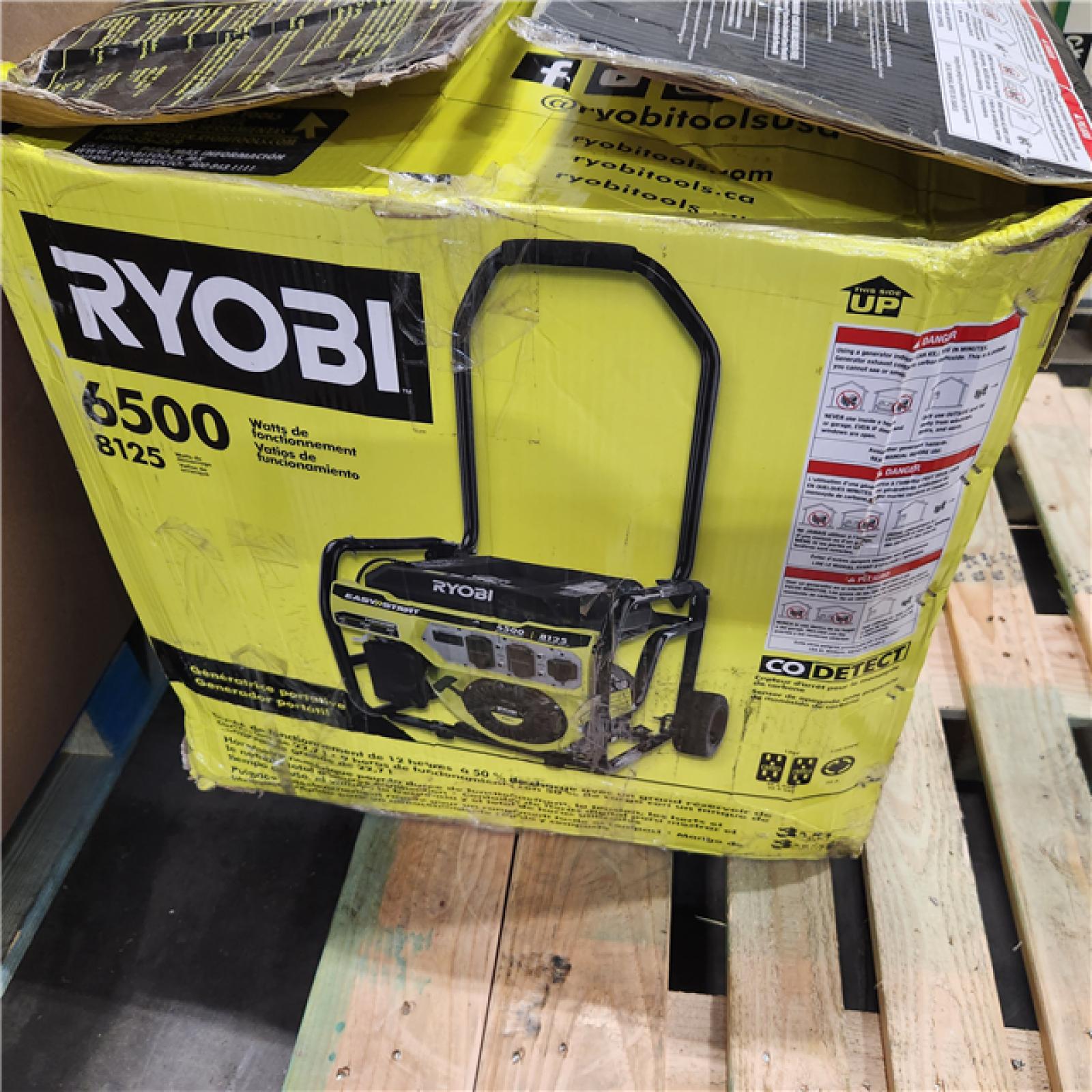 Dallas Location - As-Is RYOBI 6500-Watt Generator