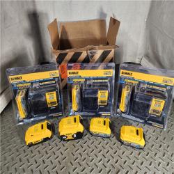 HOUSTON LOCATION - AS-IS DEWALT BATTERY PACK QTY - 7 & CHARGER QTY - 3