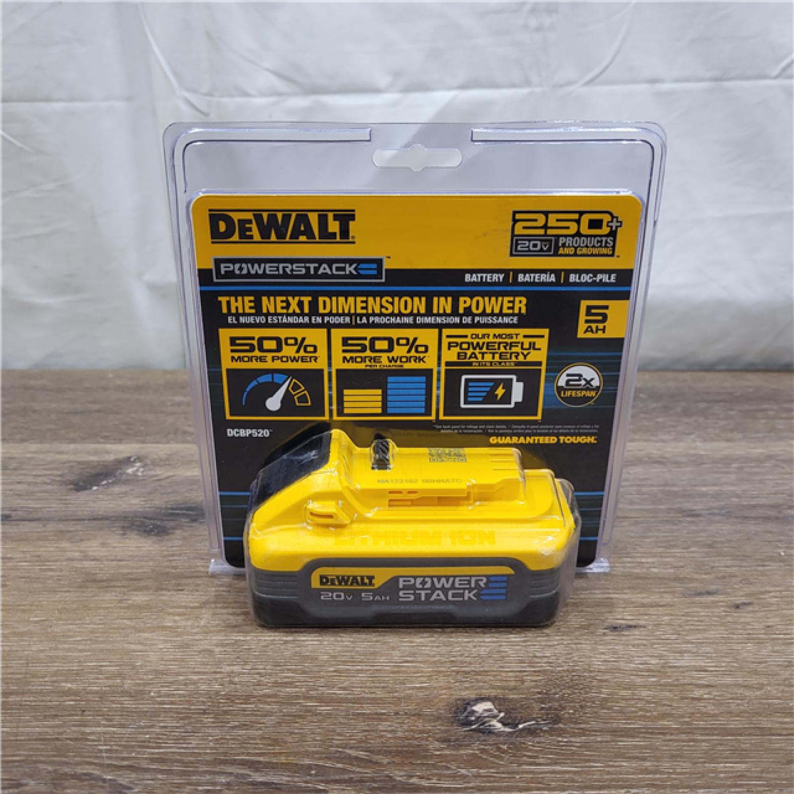 AS-IS DEWALT POWERSTACK 20V Lithium-Ion 5.0Ah Battery Pack