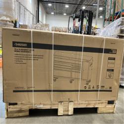 DALLAS LOCATION-Husky Standard Duty 72 in. W x 20 in. D 10-Drawer Black Mobile Workbench Cabinet with Solid Wood Top