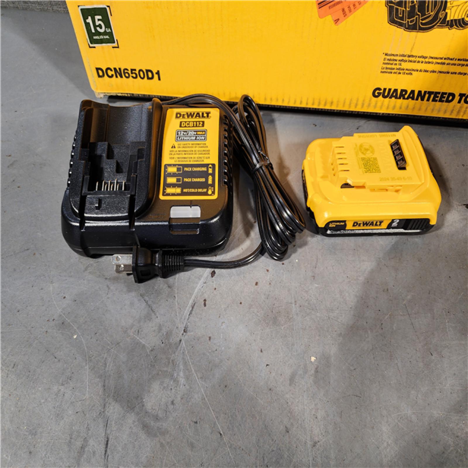 HOUSTON LOCATION - AS-IS DEWALT 20V MAX XR 15 Ga. Cordless 34 Deg Nailer 20 V