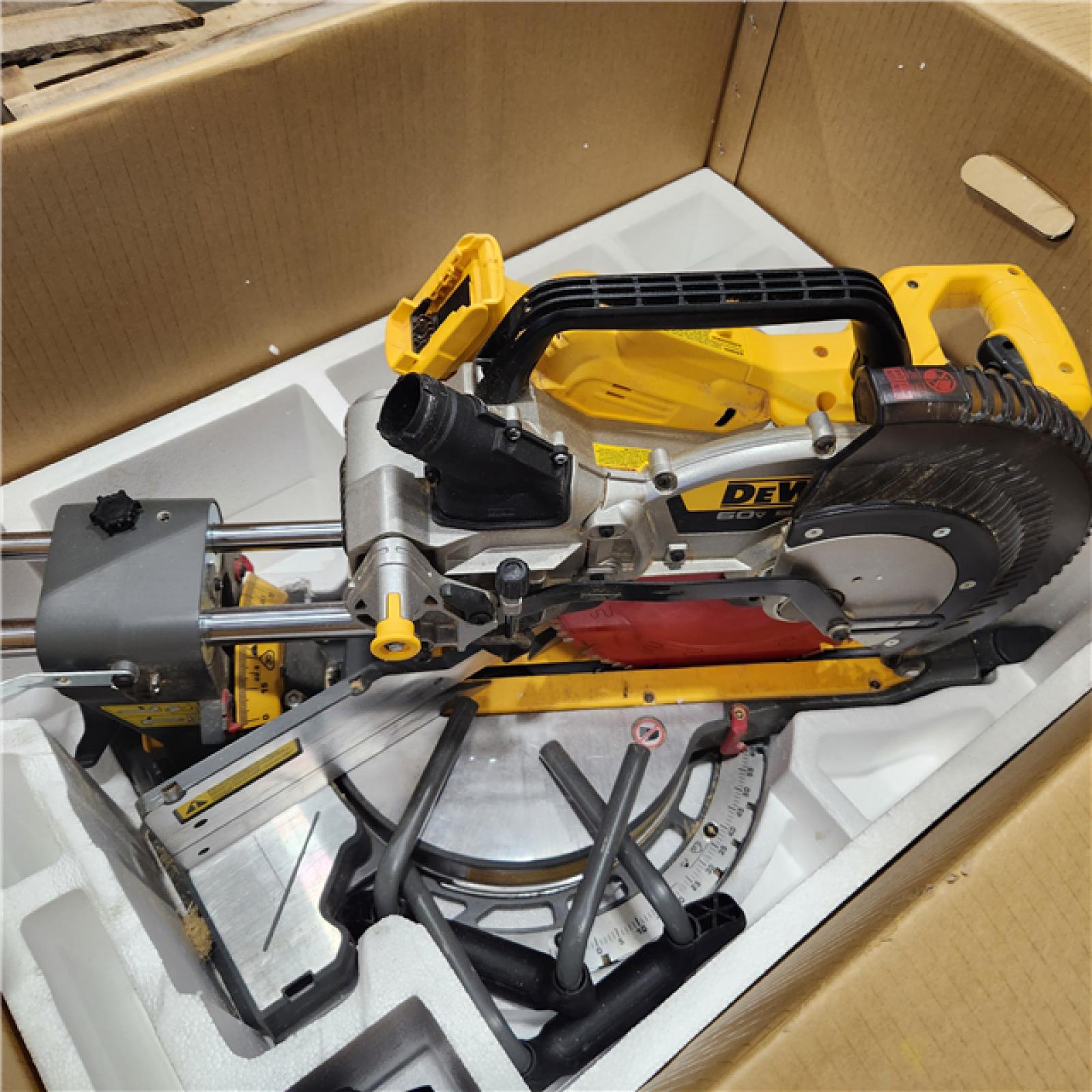 AS-IS 60V Lithium-Ion 12 in. Cordless Sliding Miter Saw (Tool Only)