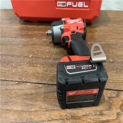 AS-ISMilwaukee M18 FUEL 1/2 in. Cordless Brushless Mid-Torque Impact Wrench Kit (Battery & Charger)