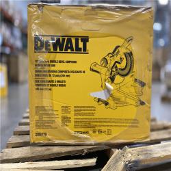 DALLAS LOCATION - DEWALT 15 Amp Corded 12 in. Double Bevel Sliding Compound Miter Saw, Blade Wrench and Material Clamp