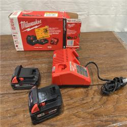 AS-IS Milwaukee M18 Redlithium Xc5.0 Resistant Battery Starter Kit