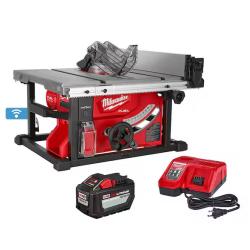 NEW! - Milwaukee M18 FUEL ONE-KEY 18- volt Lithium-Ion Brushless Cordless 8-1/4 in. Table Saw Kit W/(1) 12.0Ah Battery & Rapid Charger