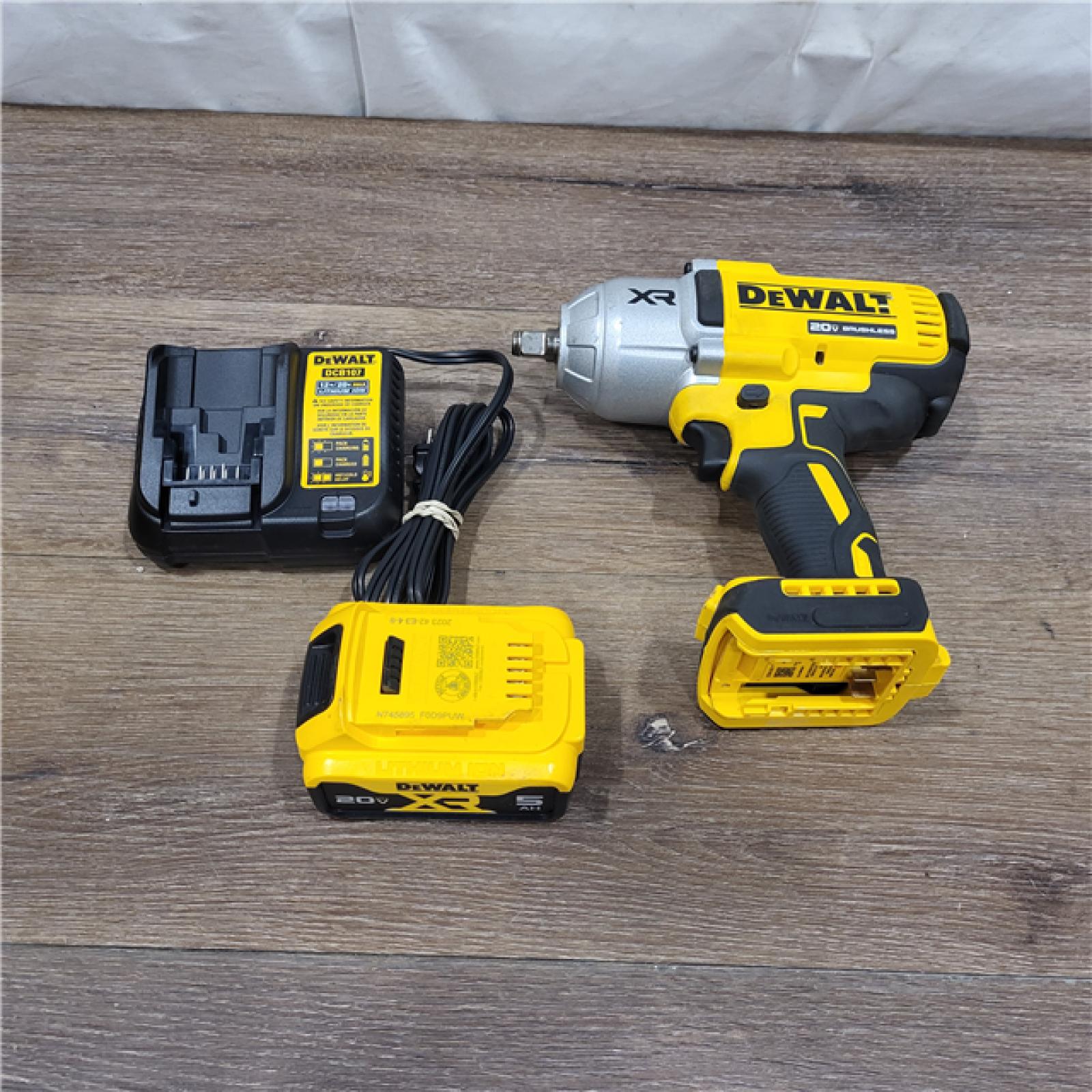 AS-IS DEWALT 20V MAX* XR 1/2  High Torque Impact Wrench with Hog Ring Anvil