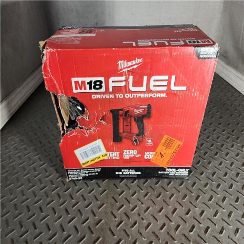 HOUSTON LOCATION - AS-IS M18 FUEL 18-Volt Lithium-Ion Brushless Cordless 18-Gauge 1/4 in. Narrow Crown Stapler (Tool-Only)