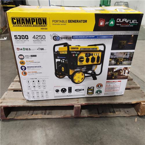 Dallas Location - As-Is Champion Power Equipment 4250W Dual Fuel Generator